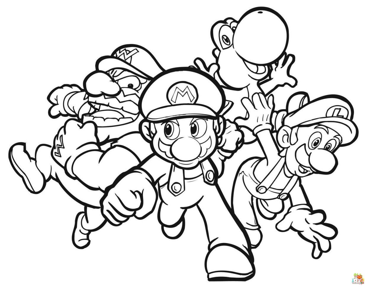 printable mario coloring pages 2