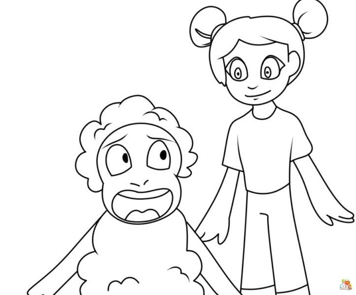 Amanda the Adventurer coloring pages