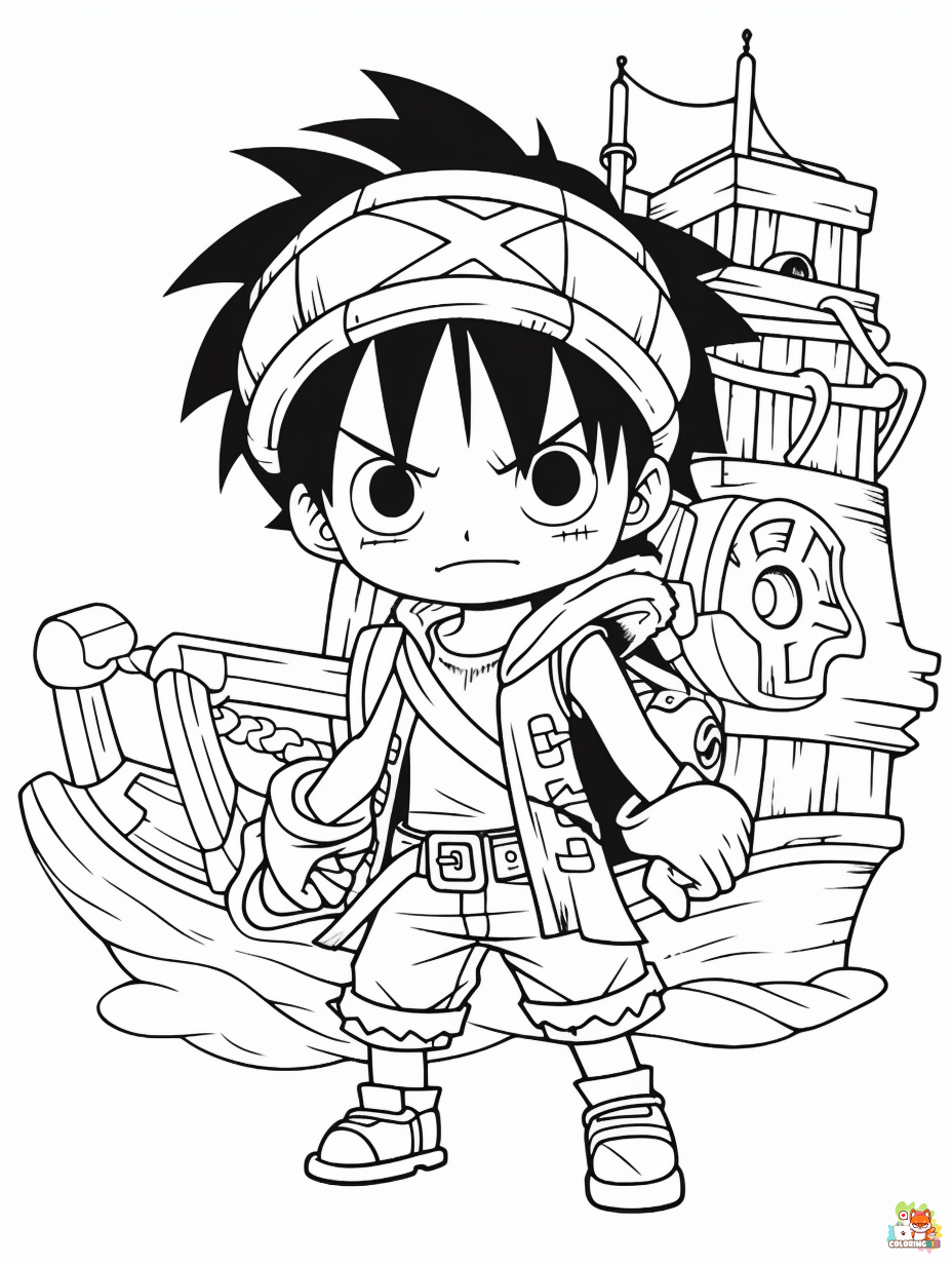 Anime Coloring Pages for Kids 3