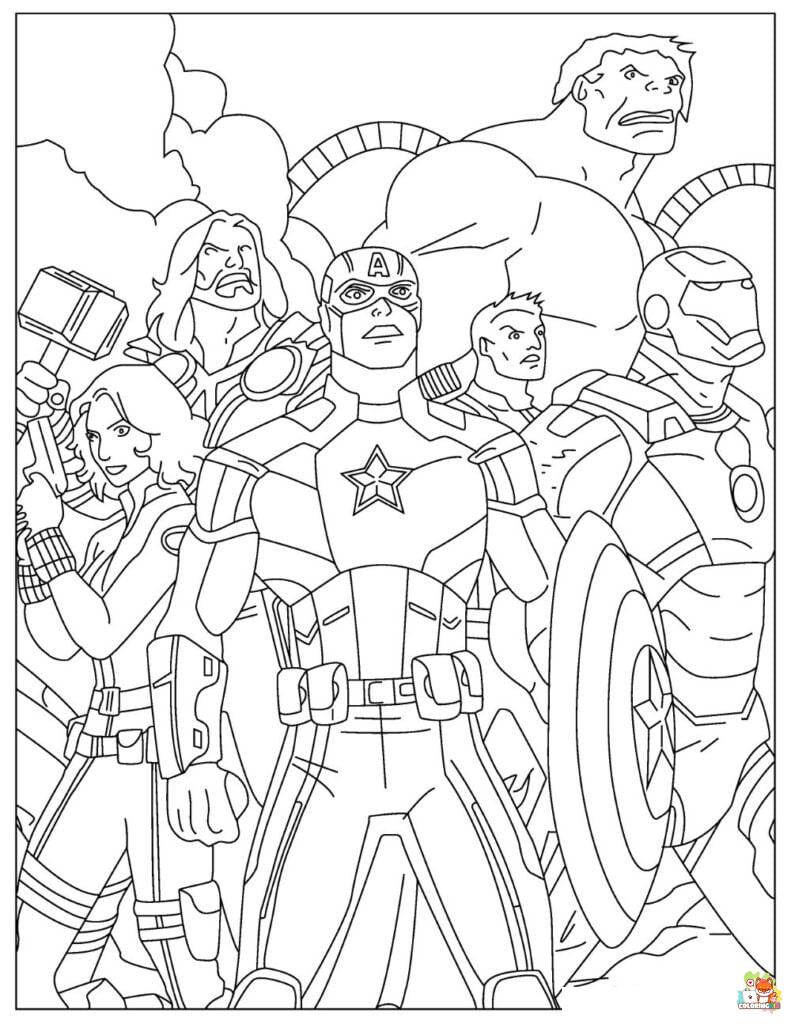 Avengers Coloring Pages 1