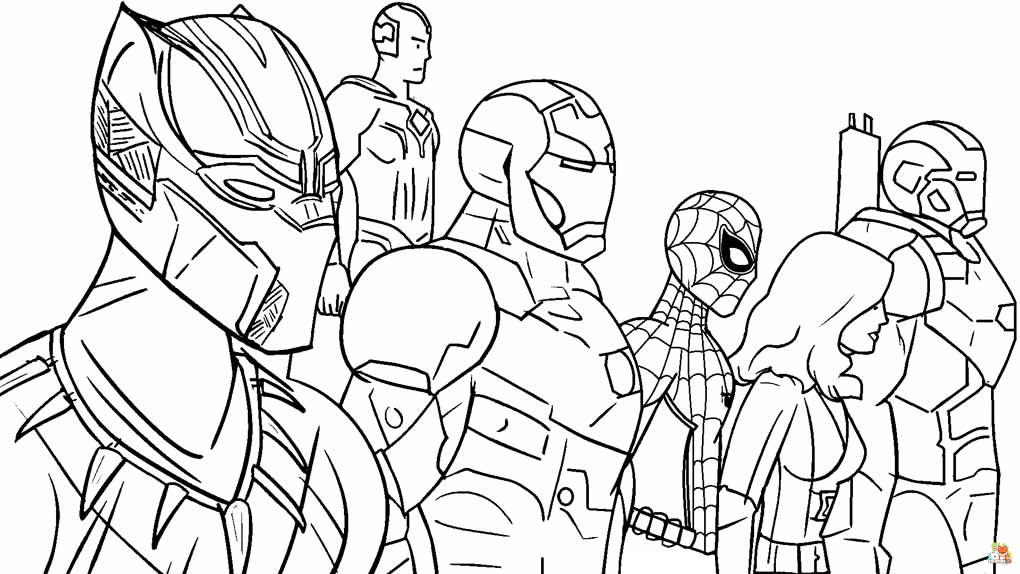 Avengers Coloring Pages 12
