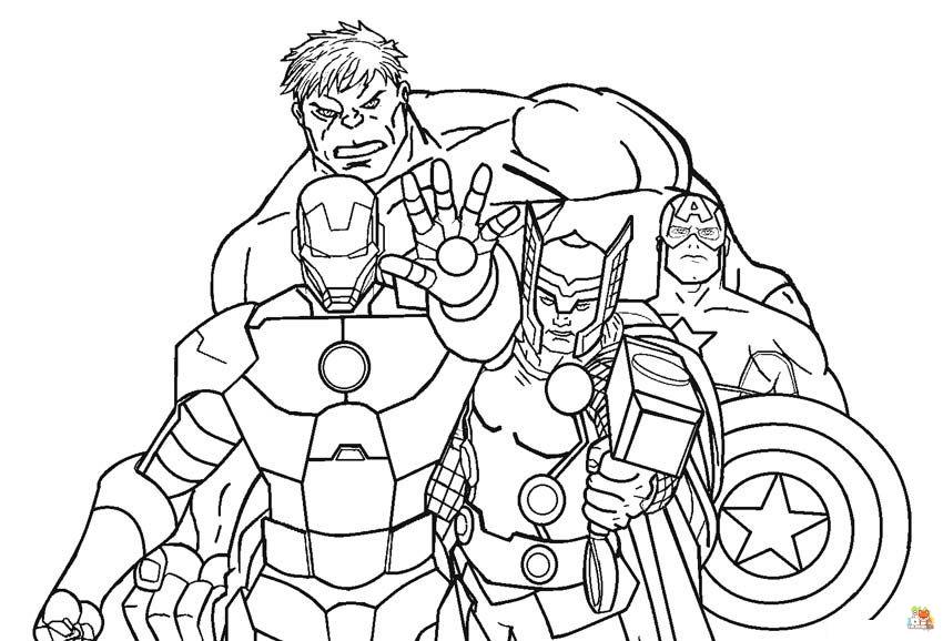 Avengers Coloring Pages 13
