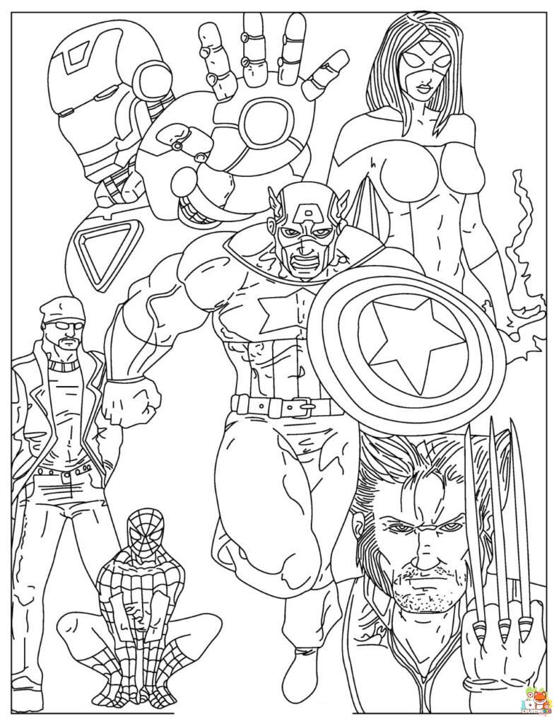 Avengers Coloring Pages 2
