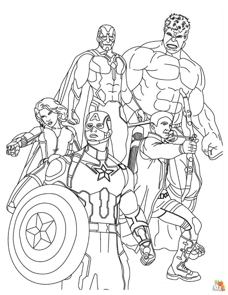 Avengers Coloring Pages 3