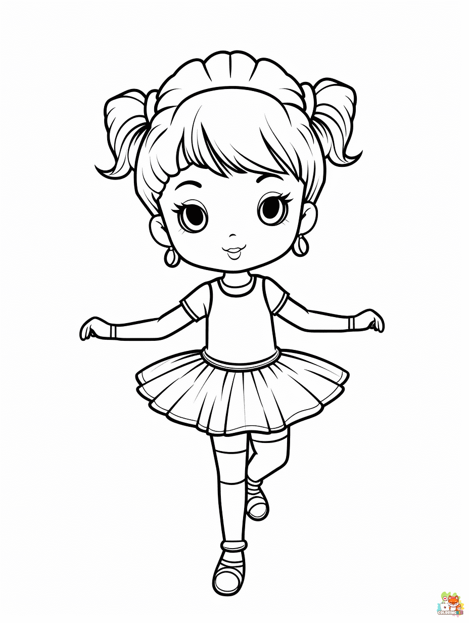 Ballerina coloring pages printable 1