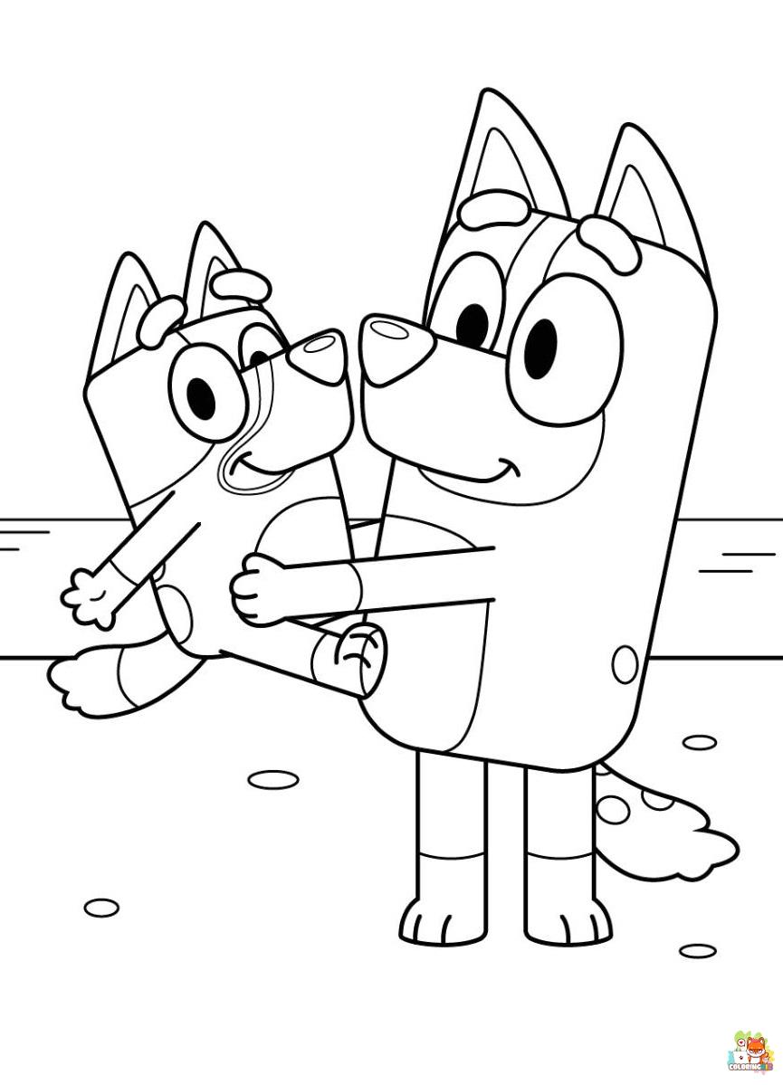 Bluey Coloring Pages 4