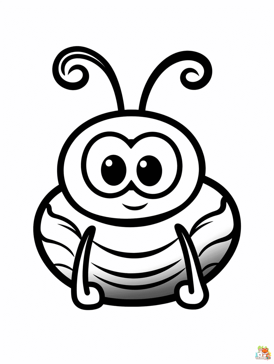 Bug coloring pages free