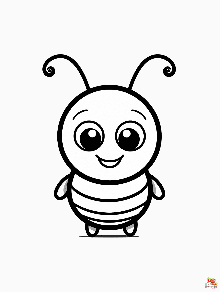 Bug coloring pages printable