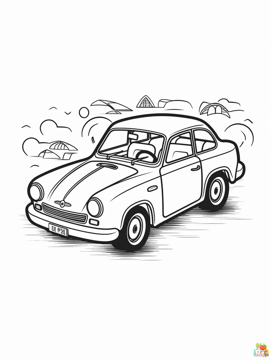 Car coloring pages 11