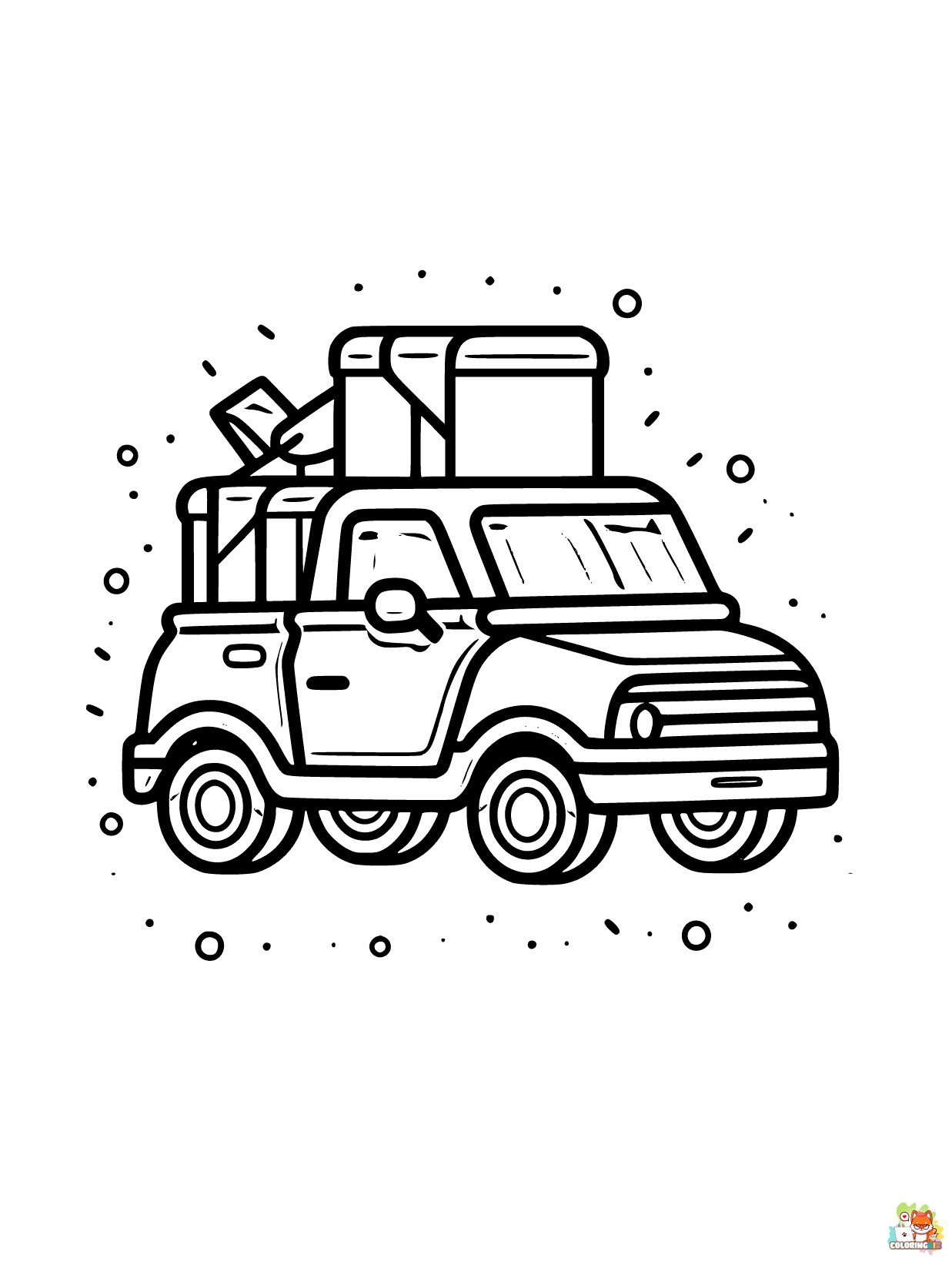 Car coloring pages free