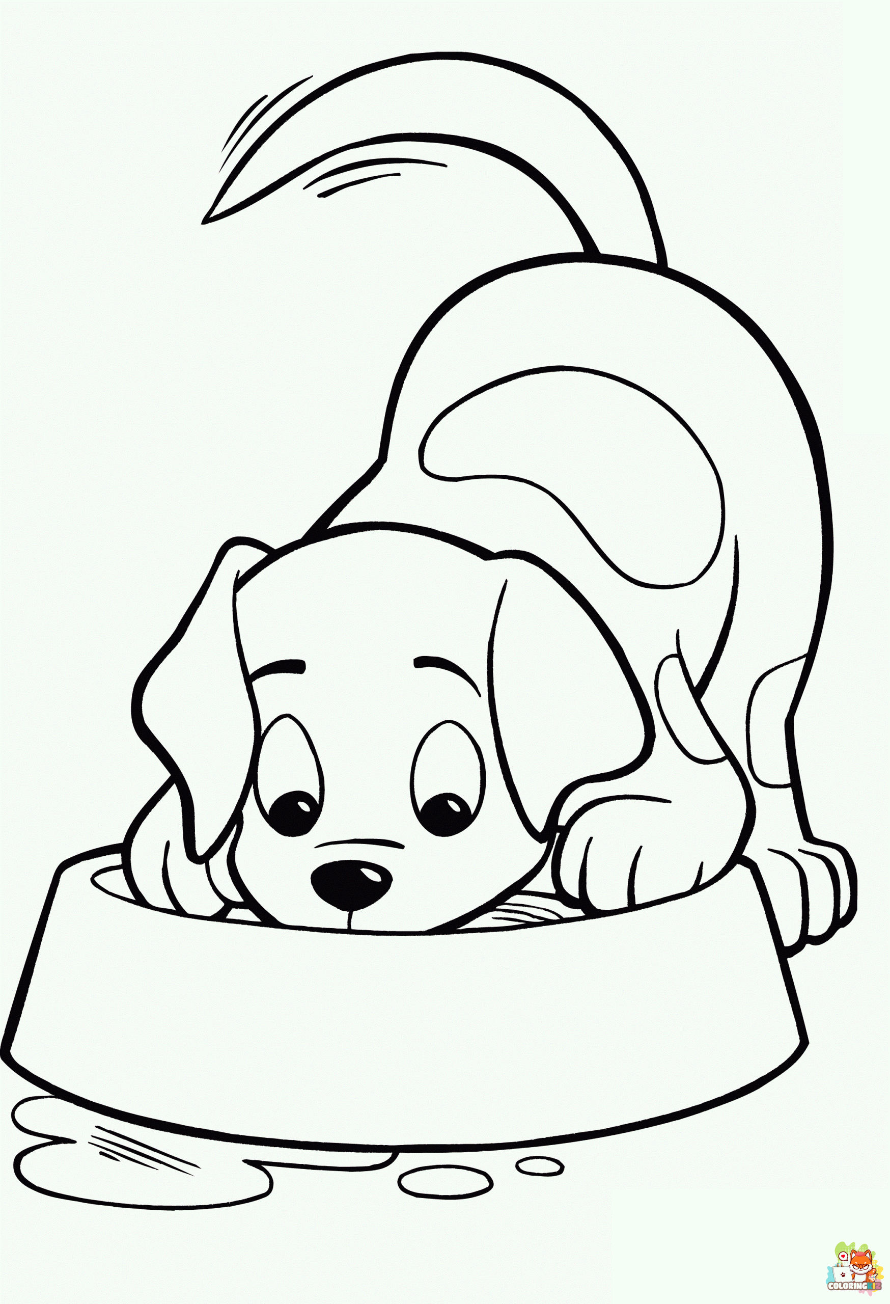 Cinna Puppy Coloring Pages 1