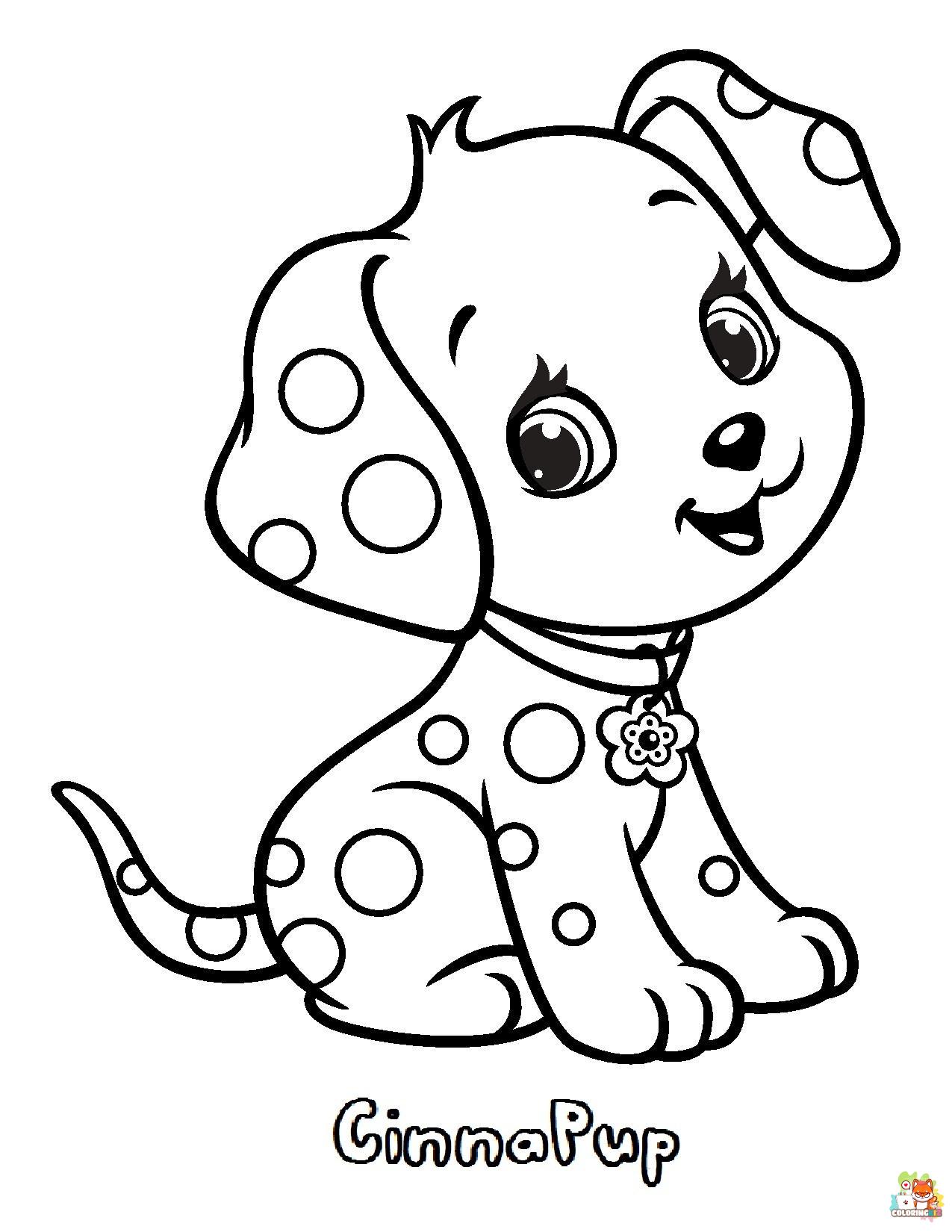 Cinna Puppy Coloring Pages 1