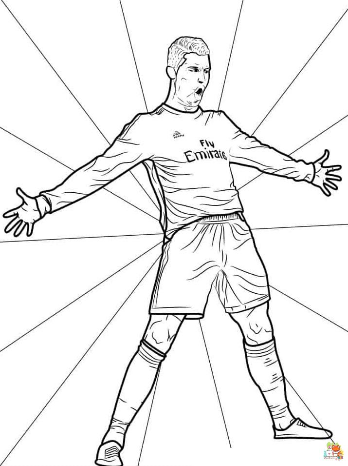 Cristiano Ronaldo coloring pages printable free