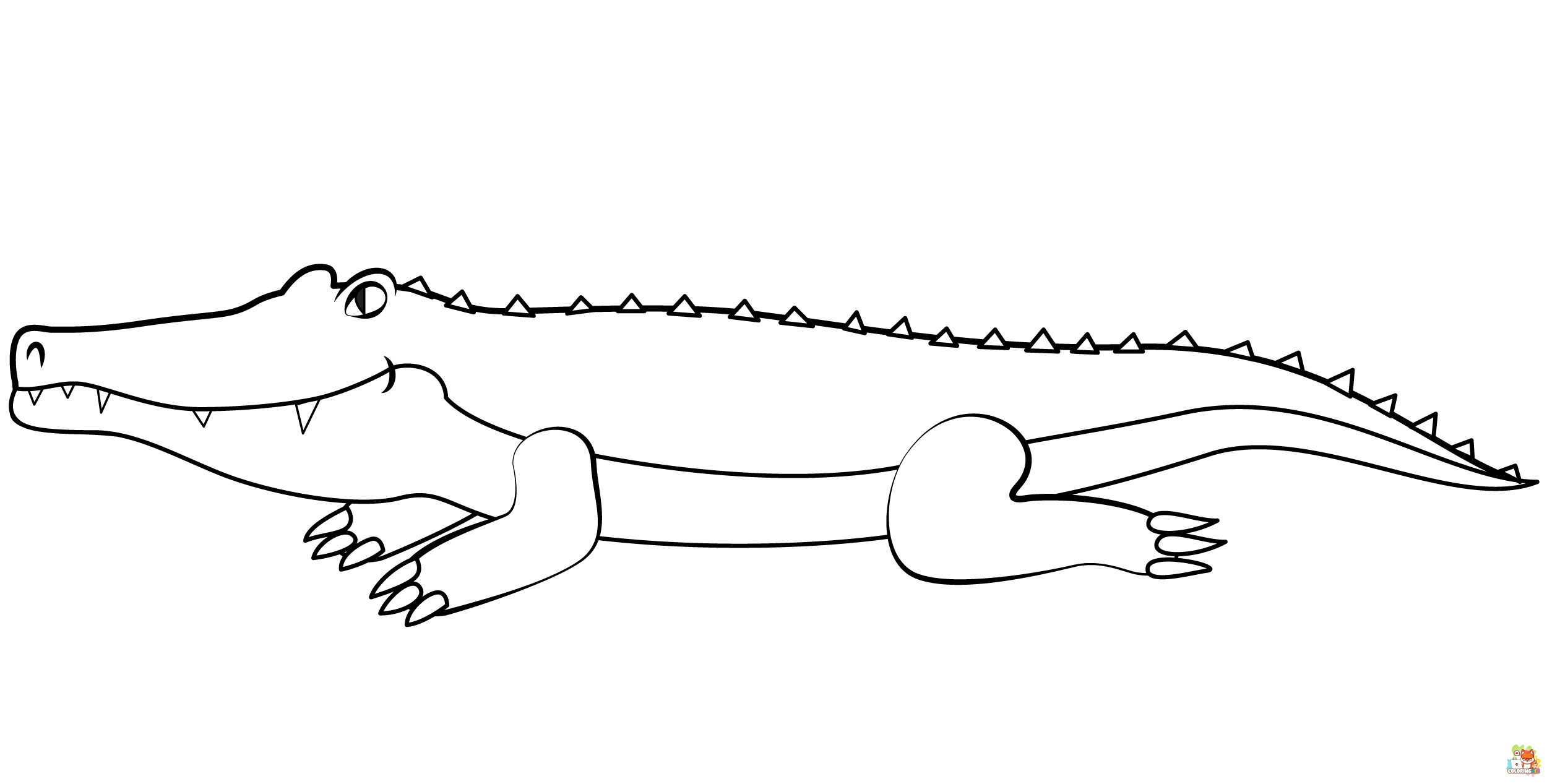 Crocodile Coloring Pages 1