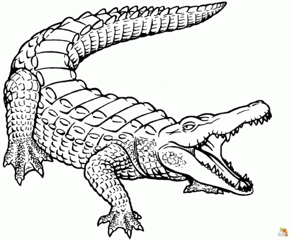 Crocodile Coloring Pages 2