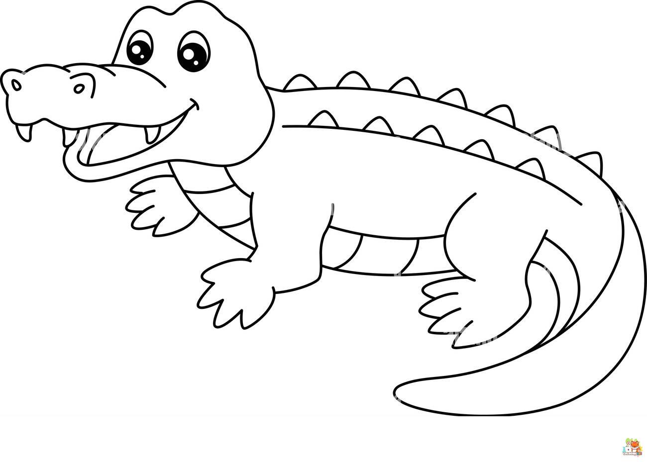 Crocodile Coloring Pages 5