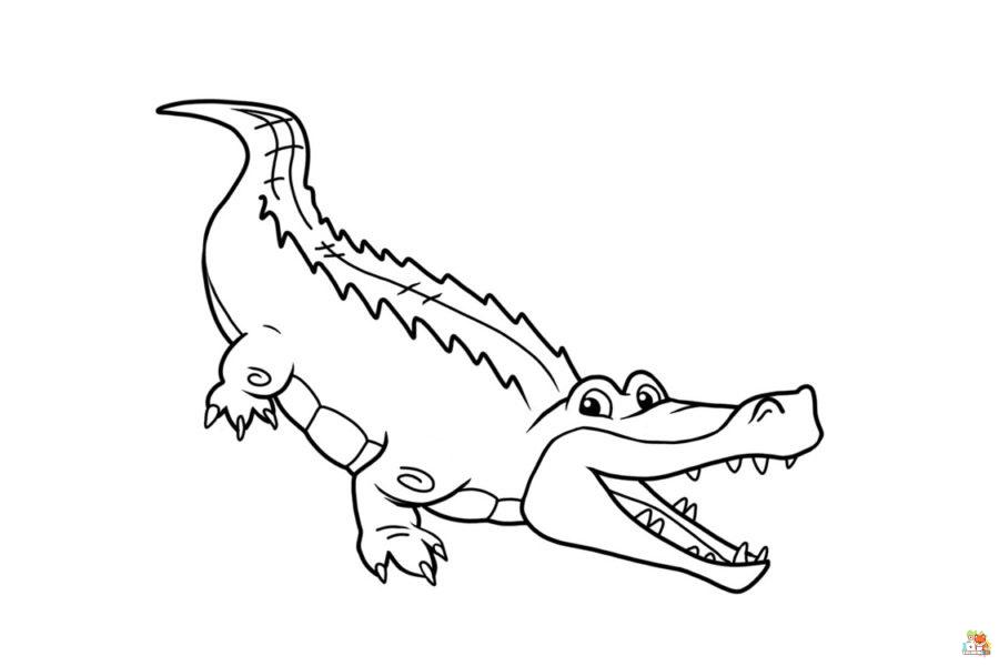Crocodile Coloring Pages 7