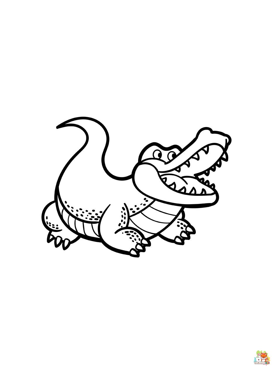 Crocodile Coloring Pages 8