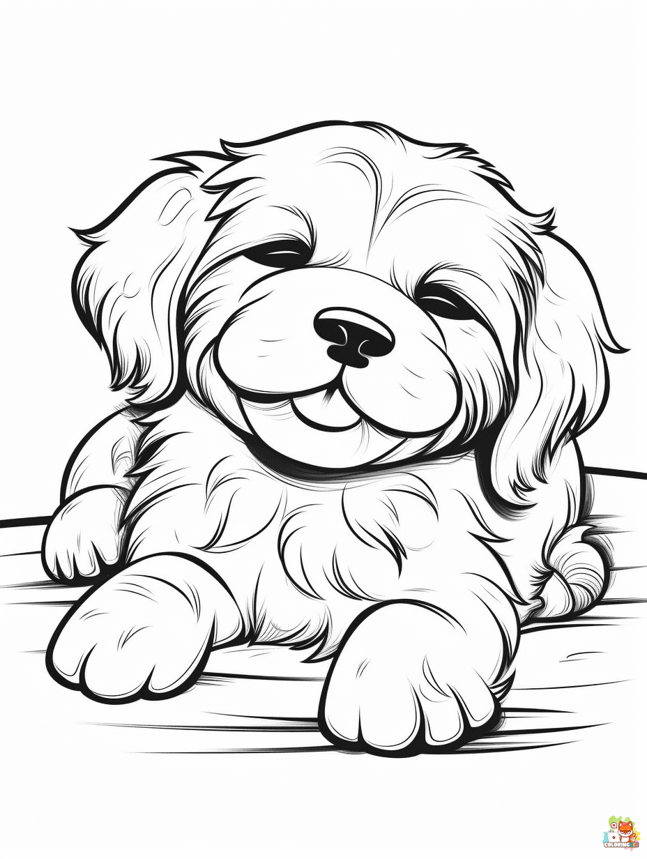 Cute Dog coloring pages free