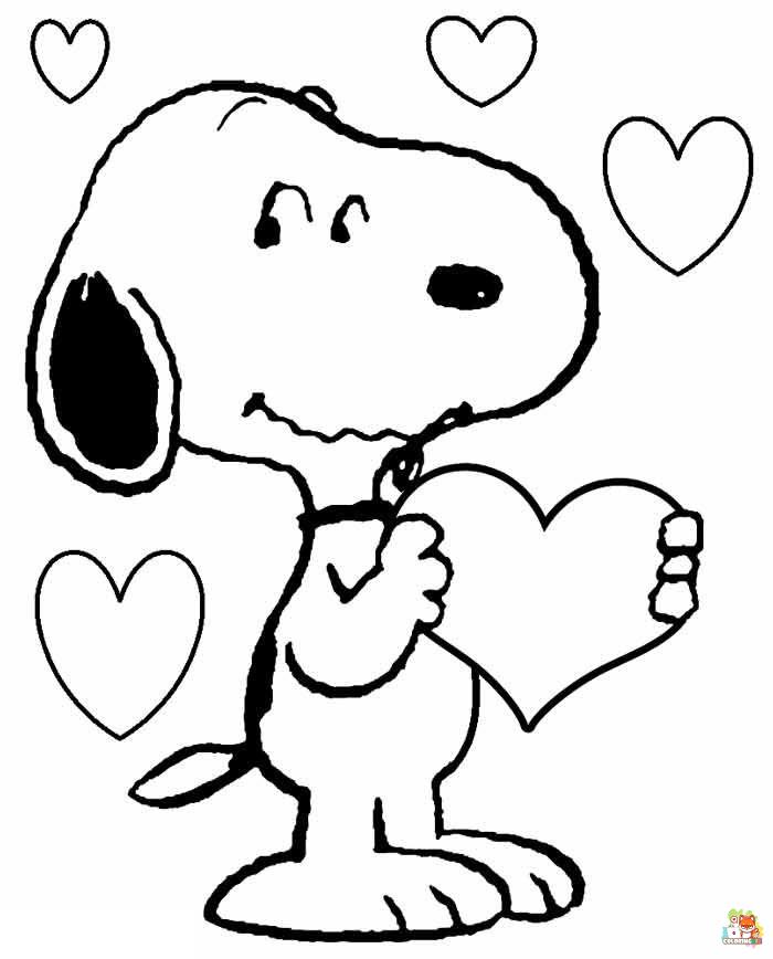Cute Snoopy Coloring Pages 2