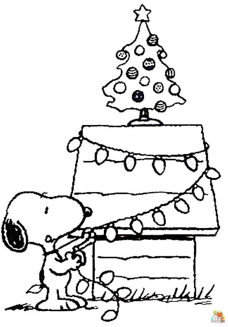Cute Snoopy Coloring Pages 3