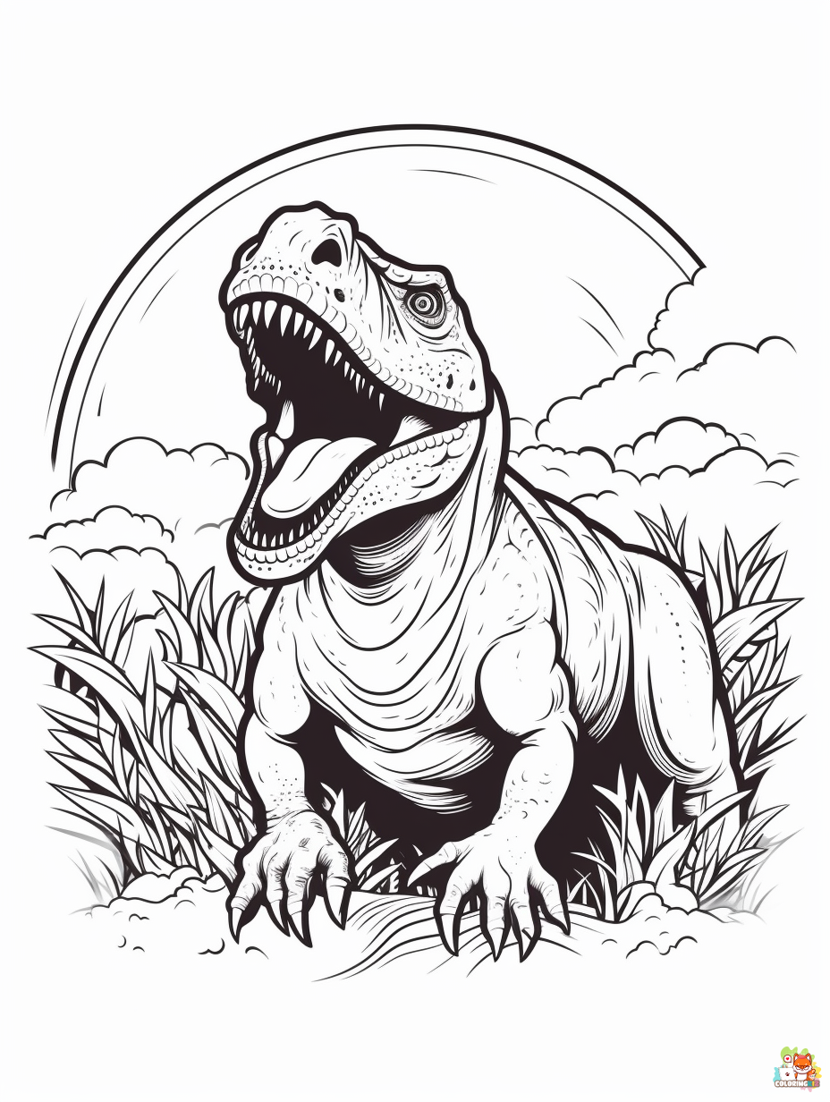 Dinosaur coloring pages 6