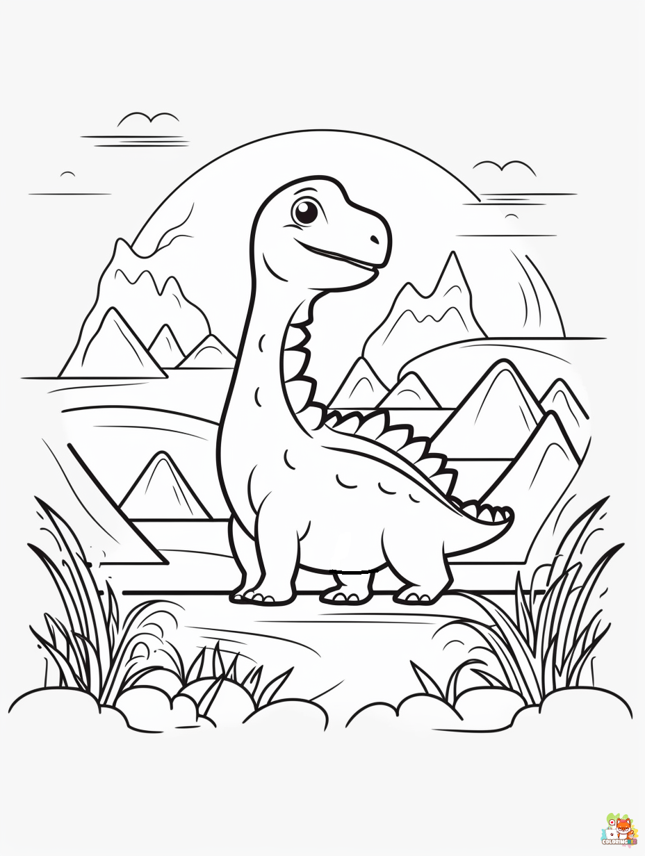 Dinosaur coloring pages printable