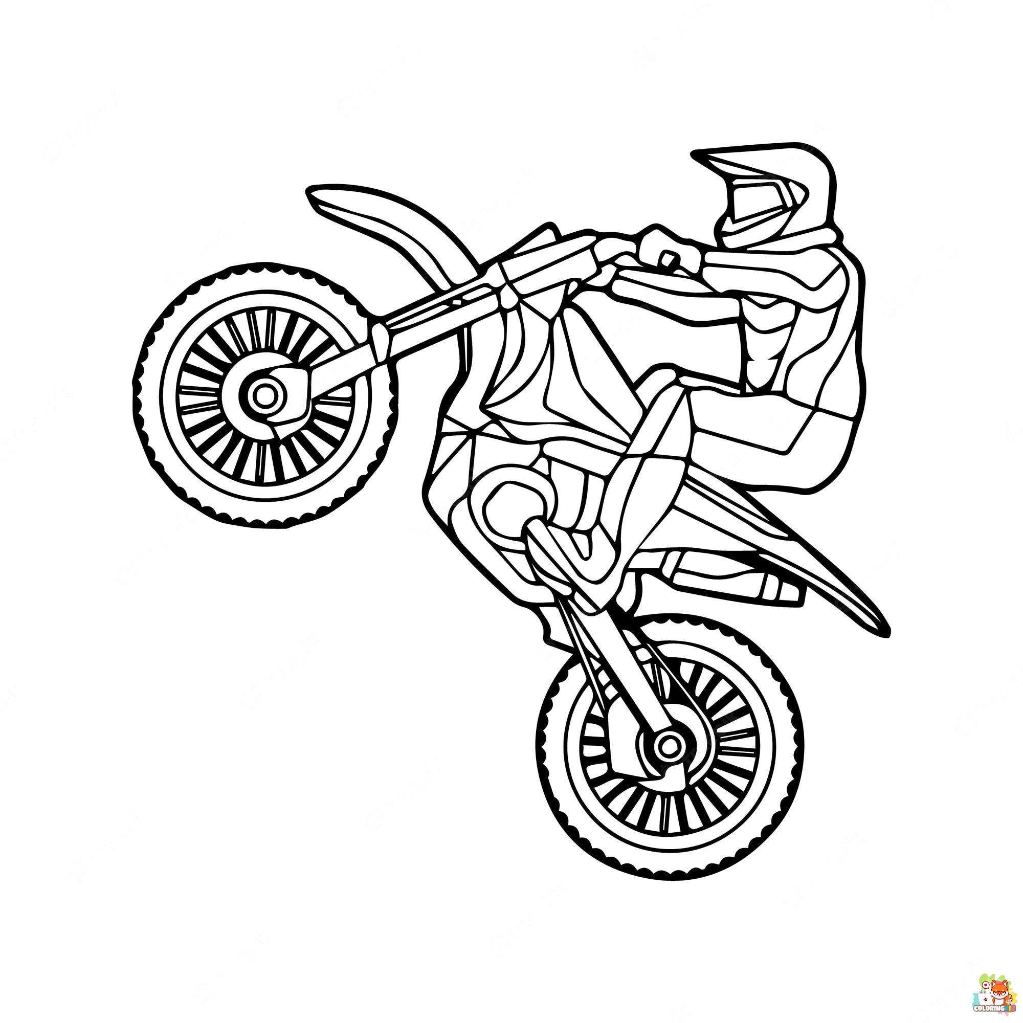 Dirtbike Coloring Pages 2