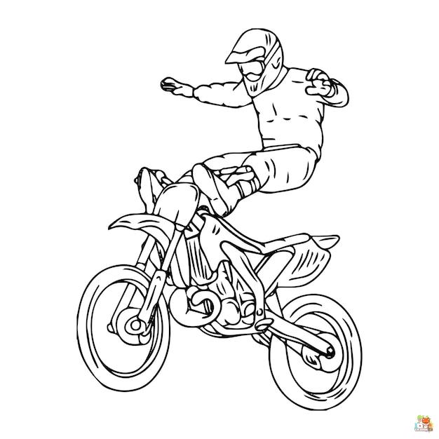 Dirtbike Coloring Pages 3