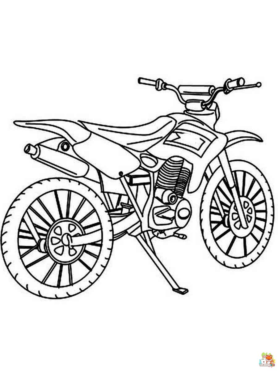 Dirtbike Coloring Pages 4