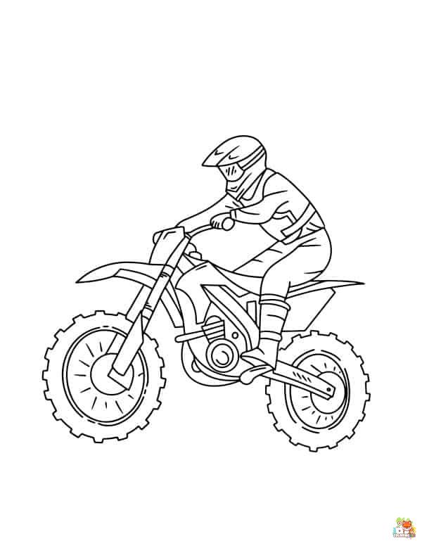 Dirtbike Coloring Pages 5
