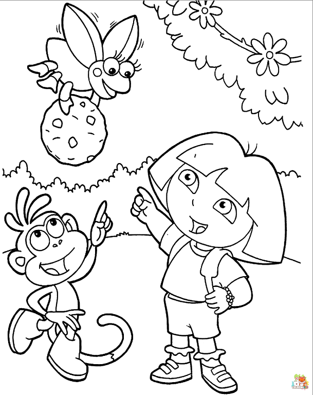 Dora the Explorer Coloring Pages 2