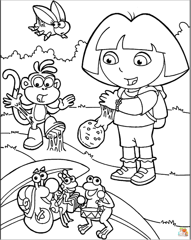 Dora the Explorer Coloring Pages 3