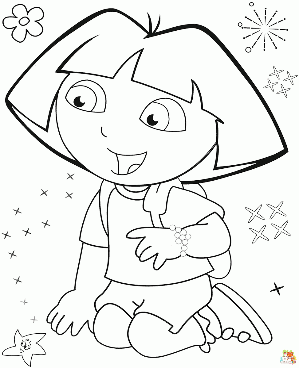 Dora the Explorer Coloring Pages 4