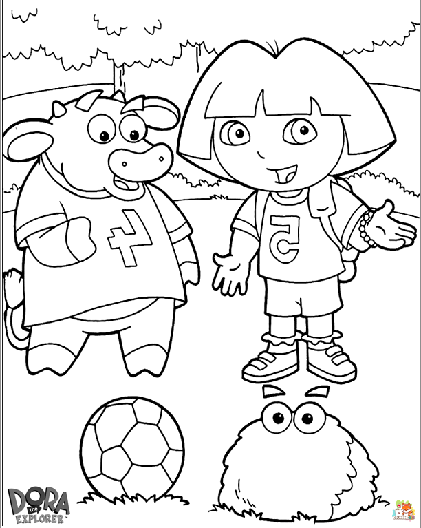 Dora the Explorer Coloring Pages 4