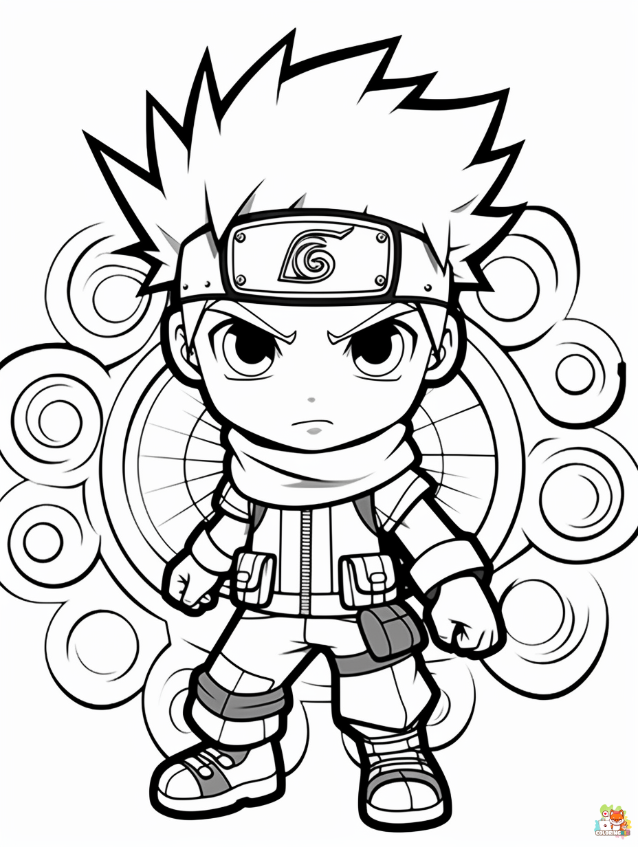 Easy Anime Coloring Pages 1