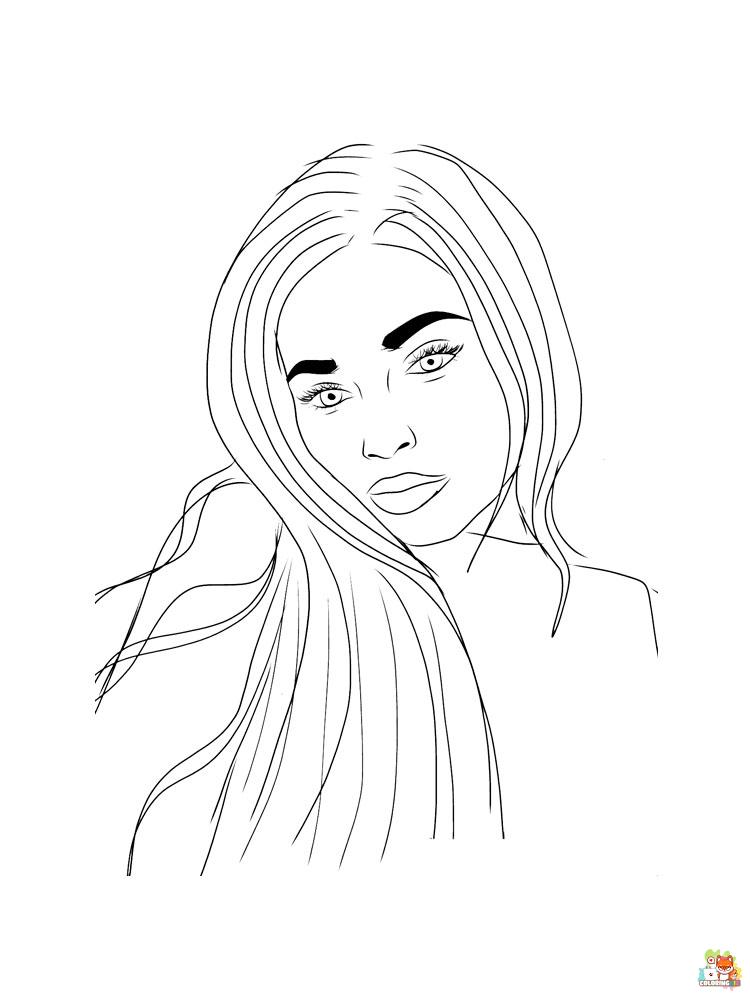 Face Coloring Pages 19