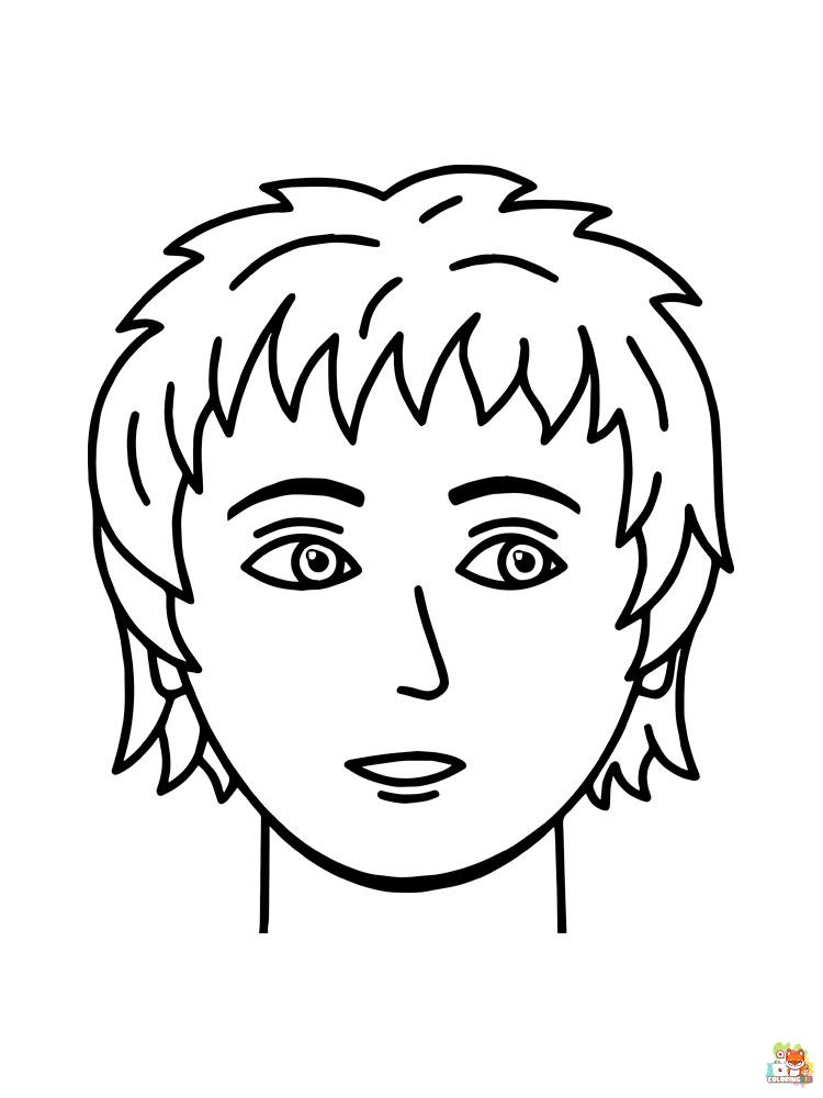Face Coloring Pages 22