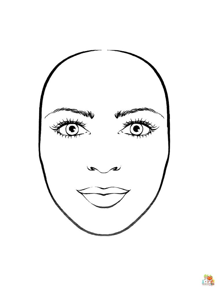 Face Coloring Pages 25