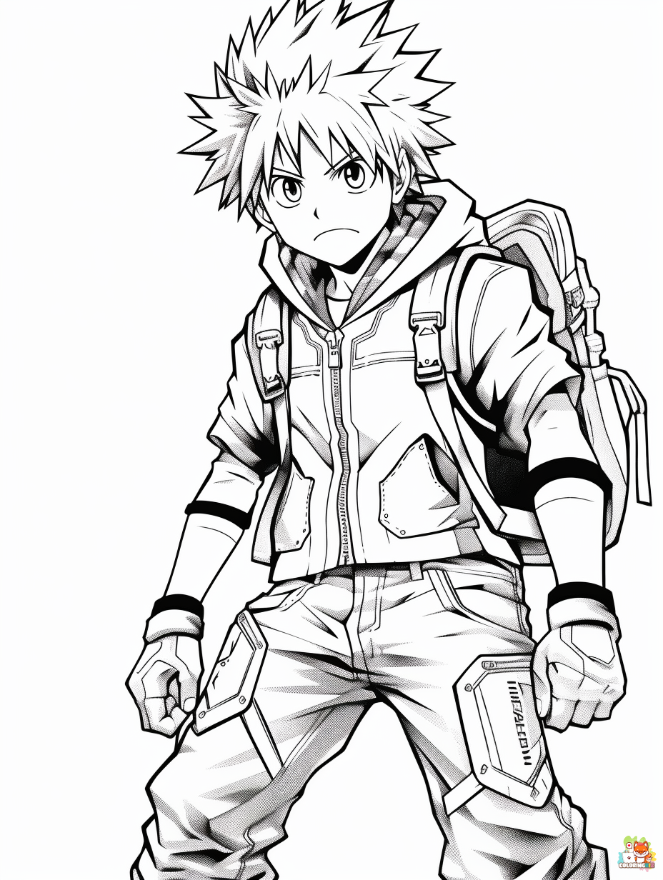 Free Anime Coloring Pages 4