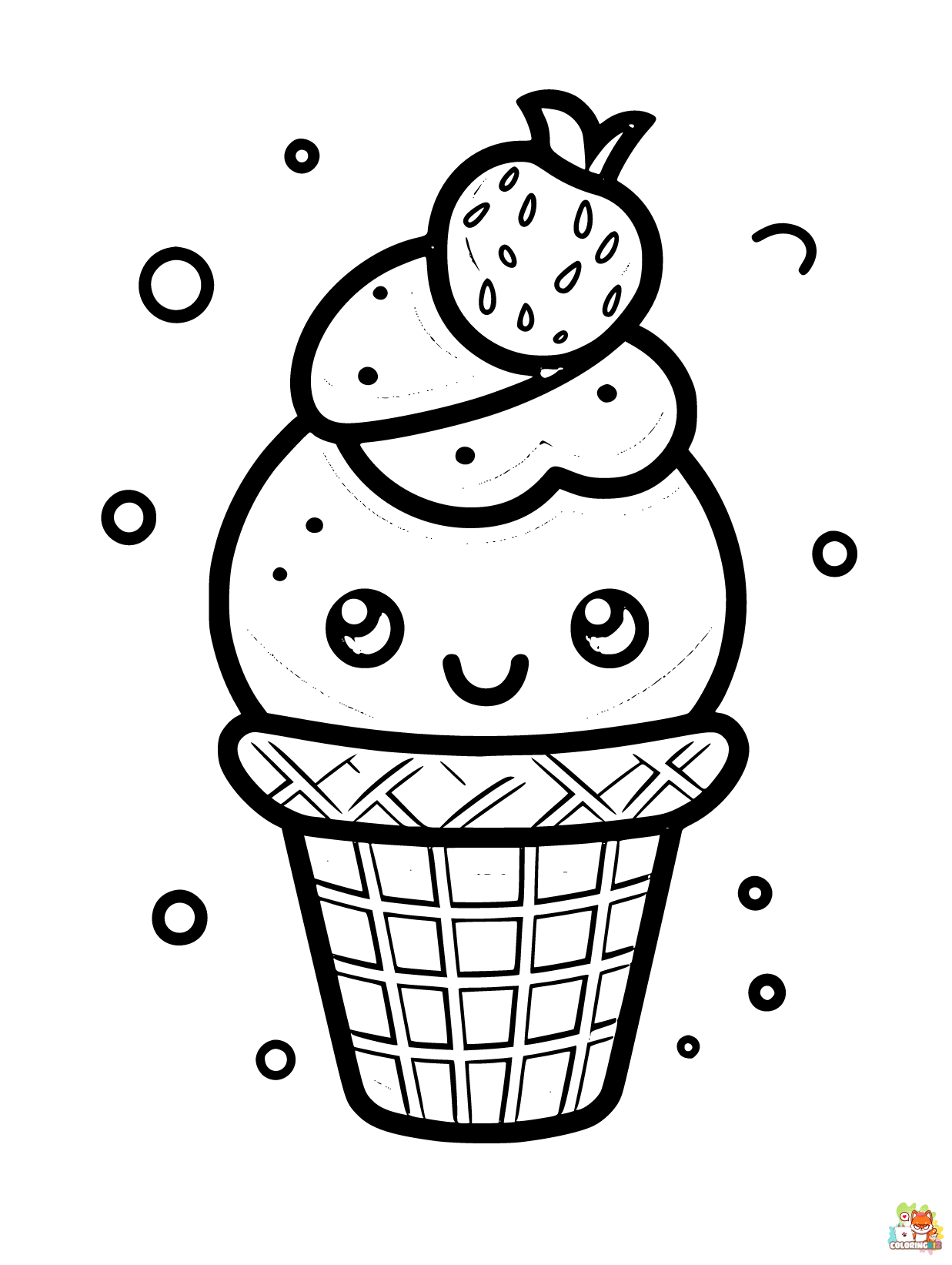 Free Ice Cream Coloring Pages