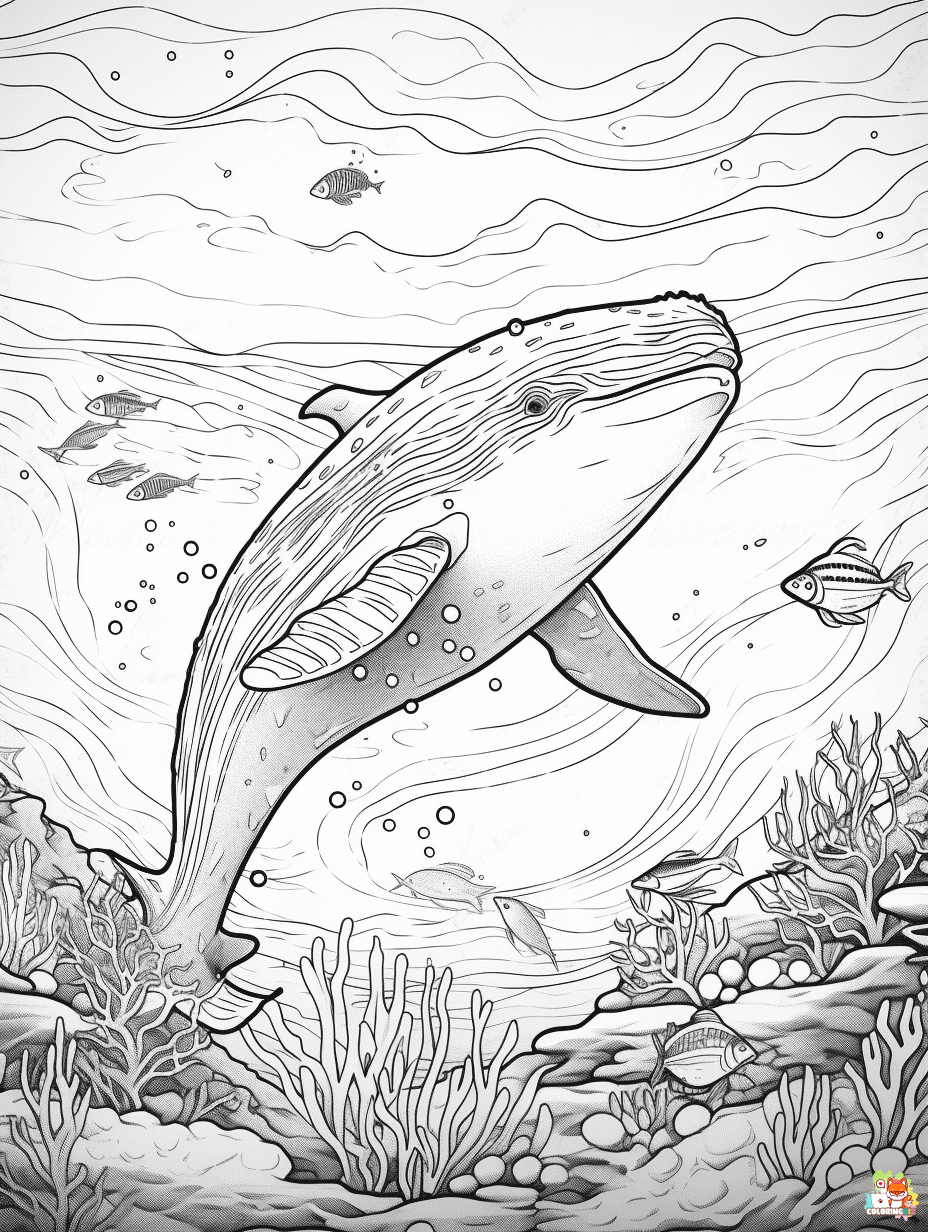 Free Ocean coloring pages for kids 1