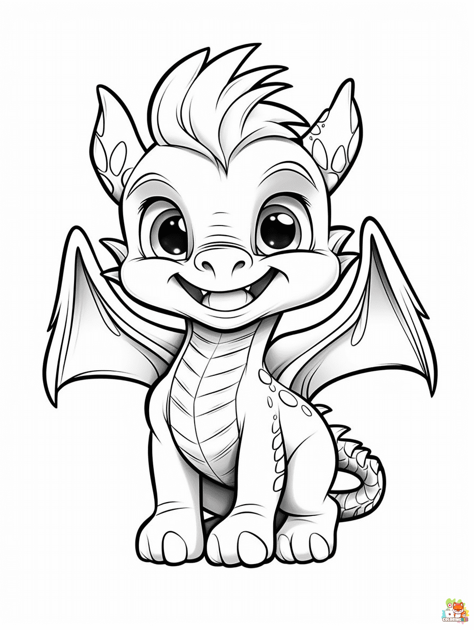 Free Wings of Fire coloring pages for kids
