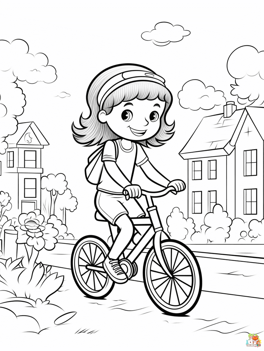 Free happy summer coloring pages for kids 1