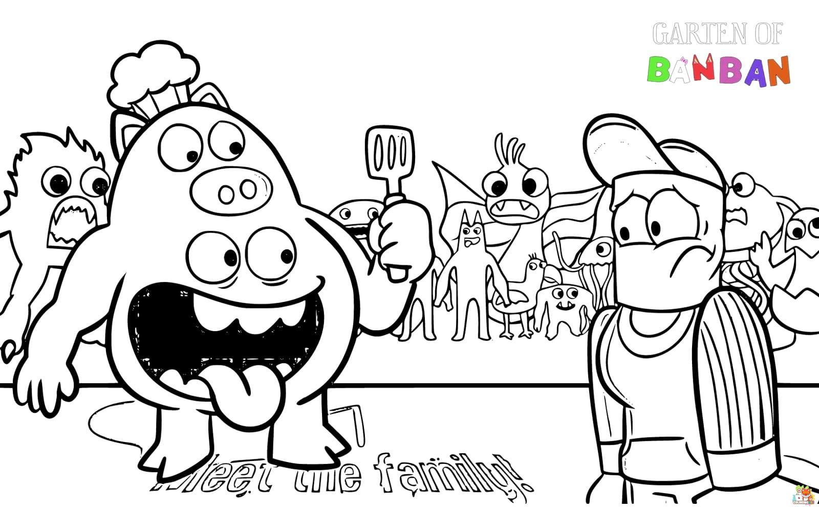 Garten of Banban Chapter 2 Coloring Pages 5
