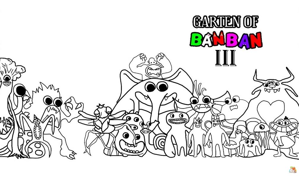 Garten of Banban Chapter 3 Coloring Pages 1 1