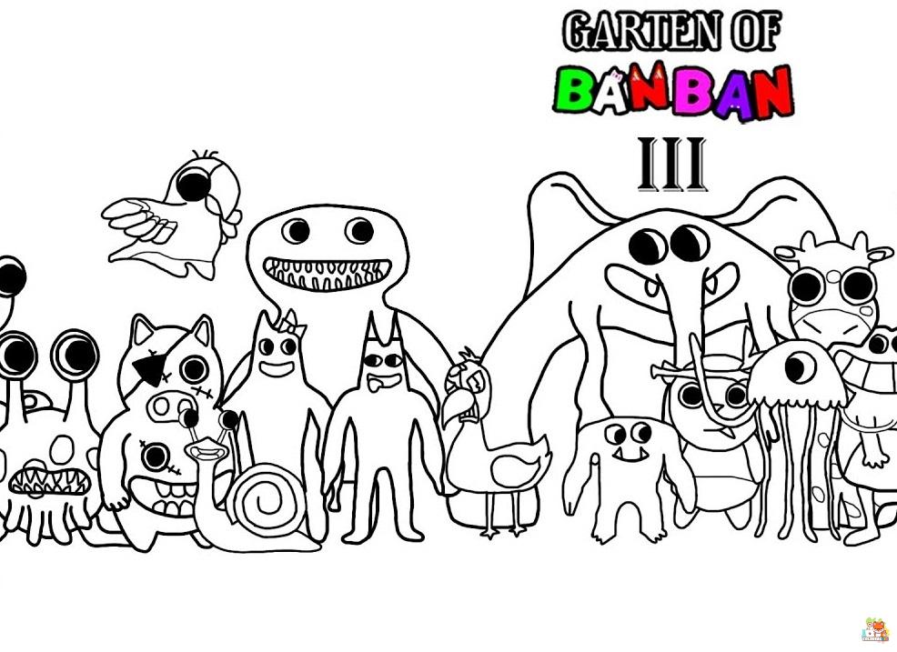 Garten of Banban Chapter 3 Coloring Pages 3 1