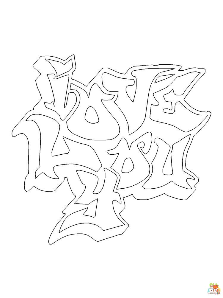 Graffiti Coloring Pages 13