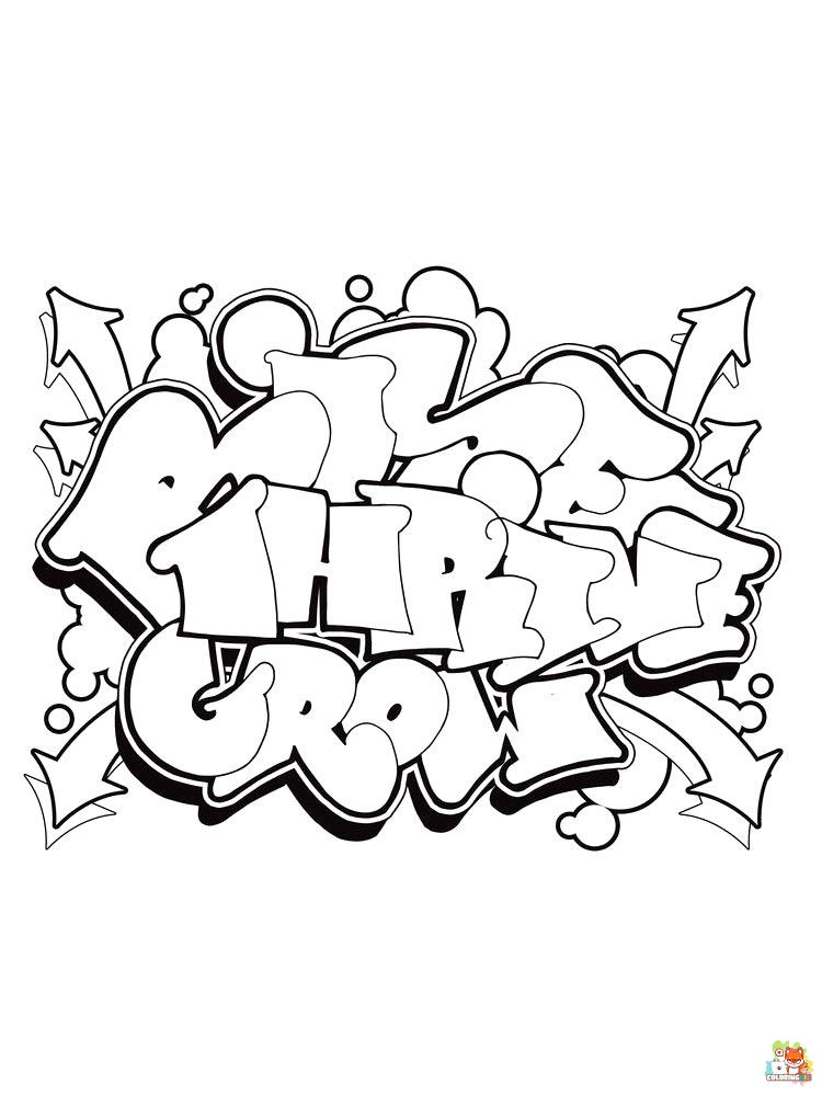 Graffiti Coloring Pages 14