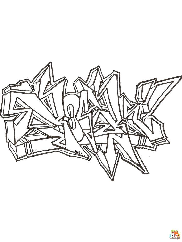 Graffiti Coloring Pages 16